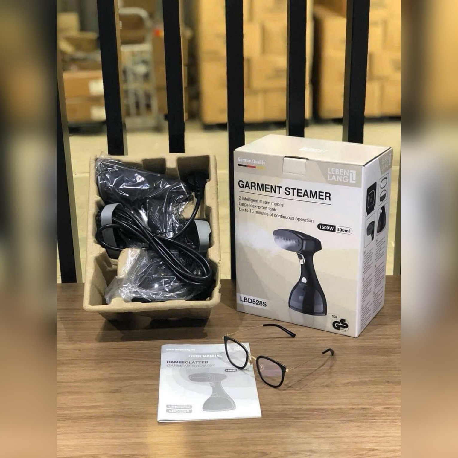 Bàn là hơi nước LEBENLANG 5 mầu (vàng, tím, xanh dương, xanh lá, hồng, đen 528)