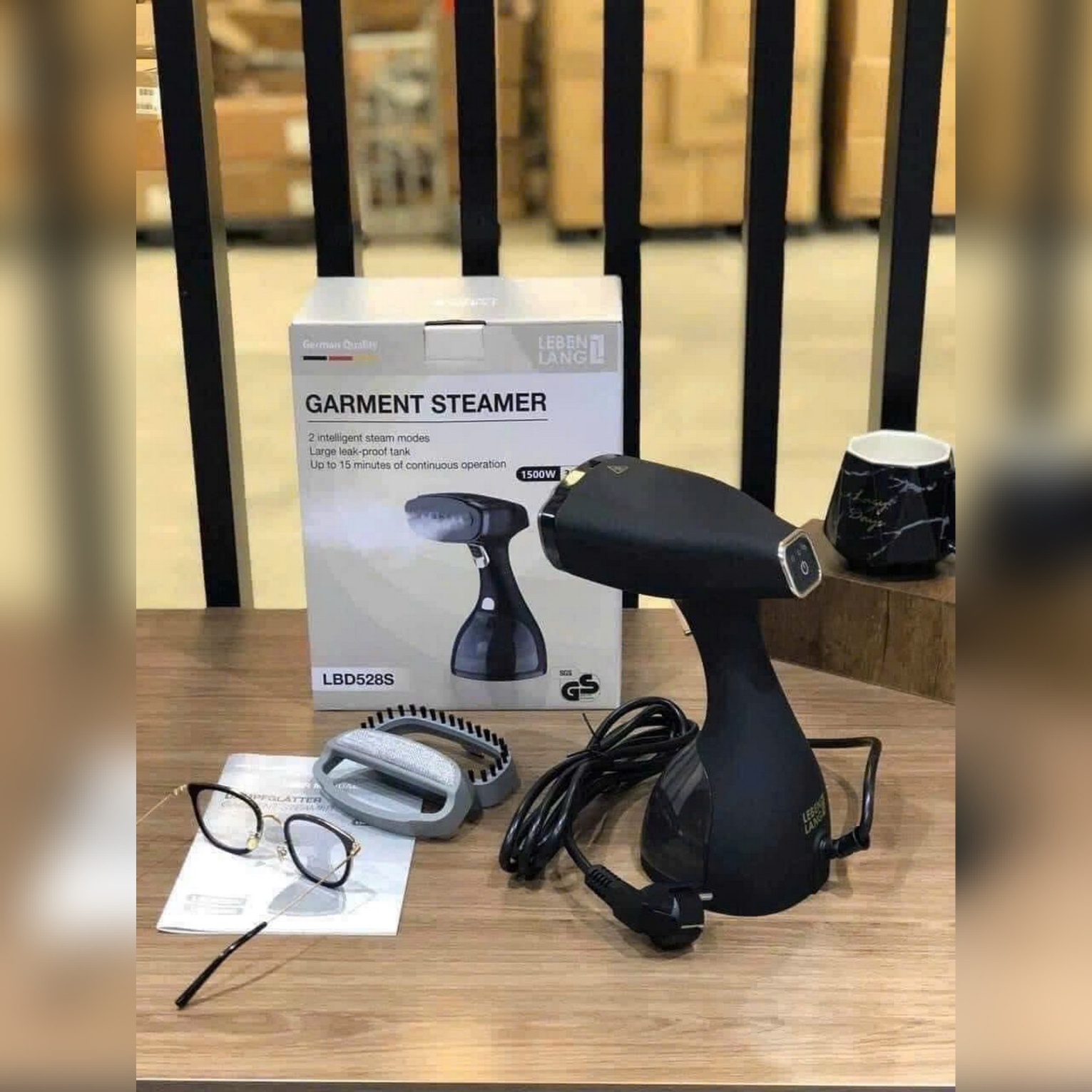 Bàn là hơi nước LEBENLANG 5 mầu (vàng, tím, xanh dương, xanh lá, hồng, đen 528)