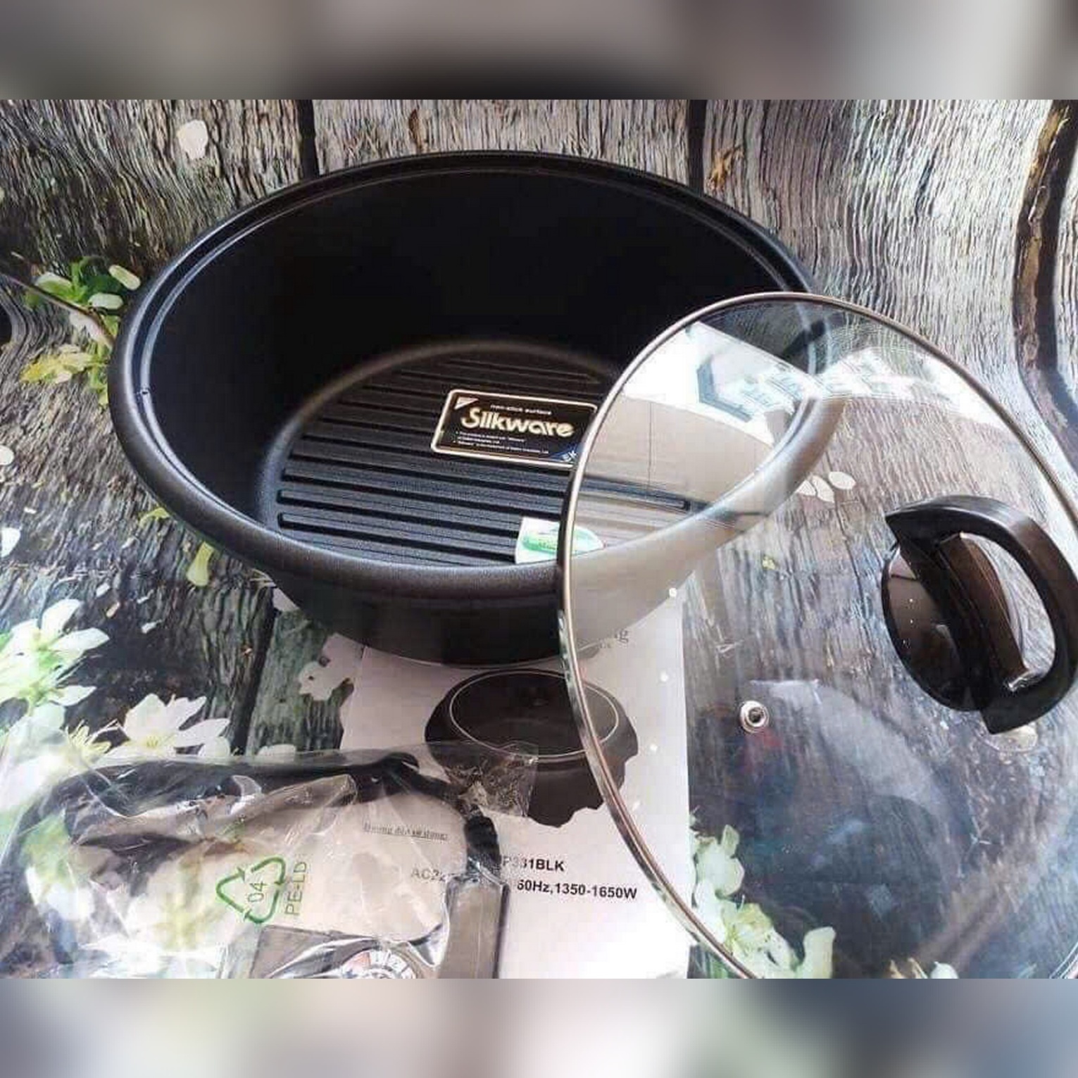 EJP331BLK - Nồi điện đa năng L&L DSA-8280A, 28cm, 5L, AC220-240V, 50/60HZ, 1350-1650W - Màu đen