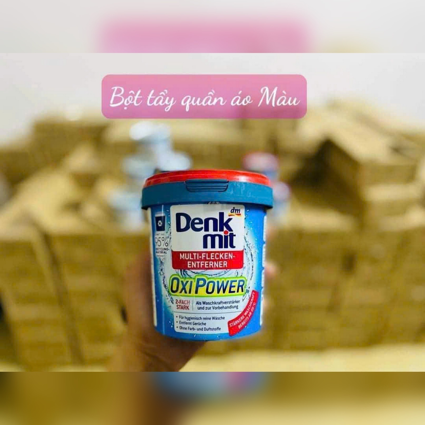 Chất tẩy vết bẩn quần áo màu 750g Denmikt Multi-Flecken