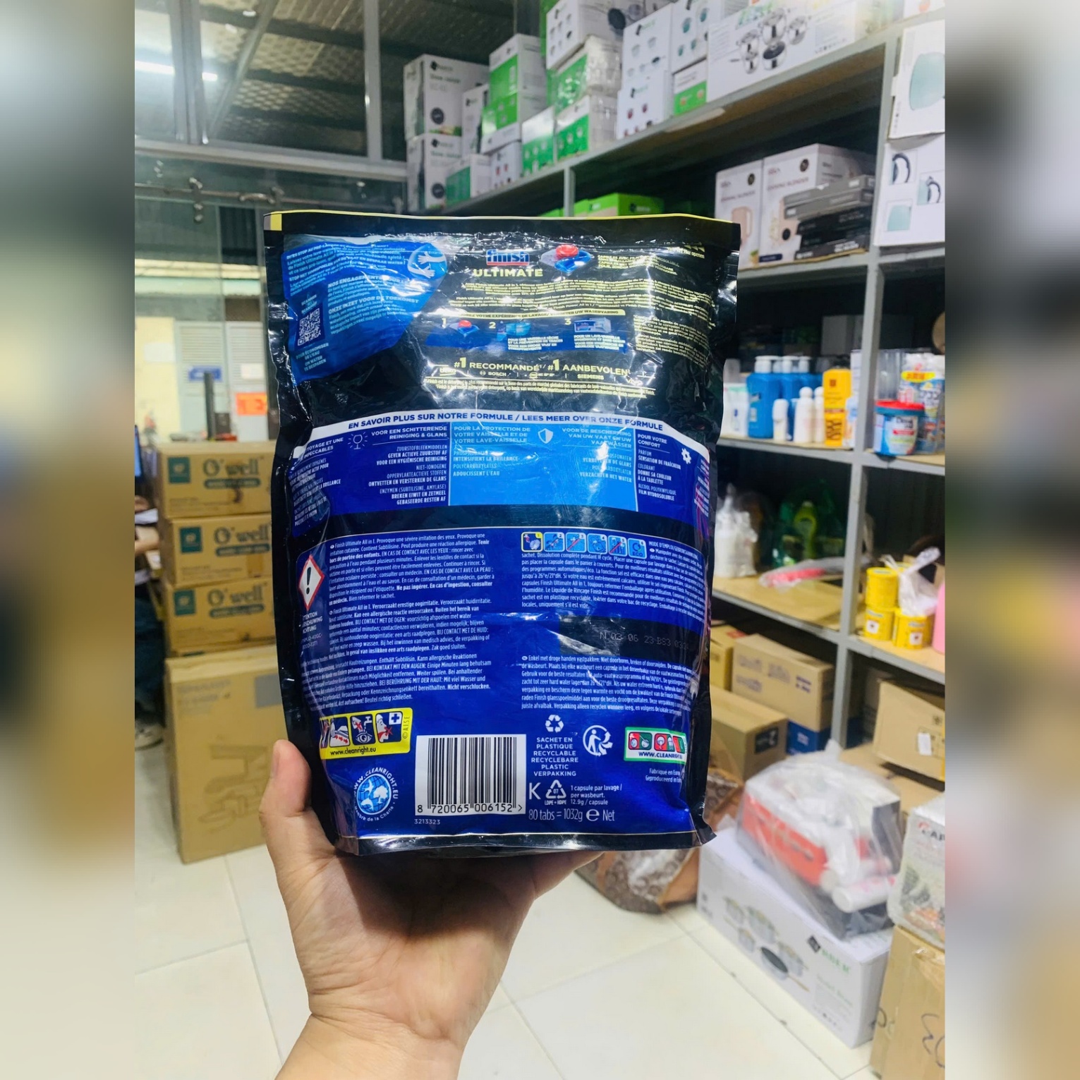 Viên rửa bát finish Ultimate Plus 80 viên