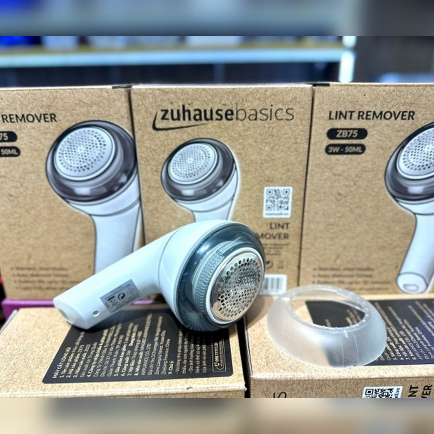 ZB75 - Máy cắt lông xù cầm tay, dùng cắt lông xù trên quần áo, sử dụng trong gia đình, công suất: 3W,dung tích 50ml, Hiệu Zuhause Basics. Mới 100%