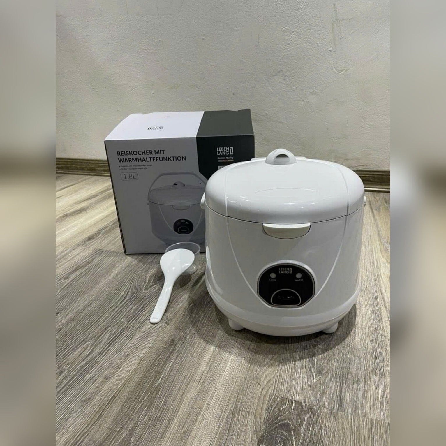 LBL1936RED-Nồi cơm điện Lebenlang 1.8L 700W màu đỏ