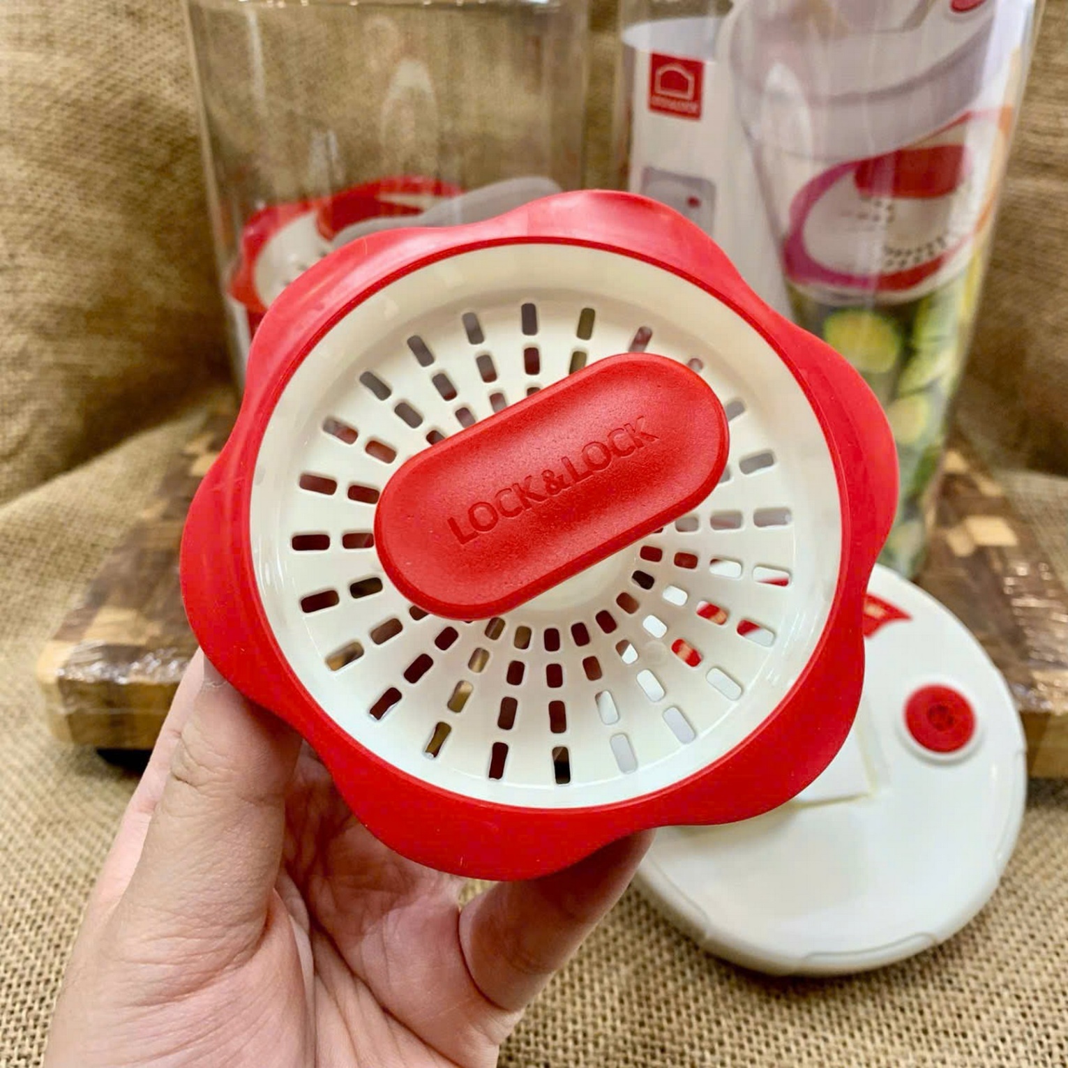 INL412W-Hộp muối dưa cà Interlock-1.3L