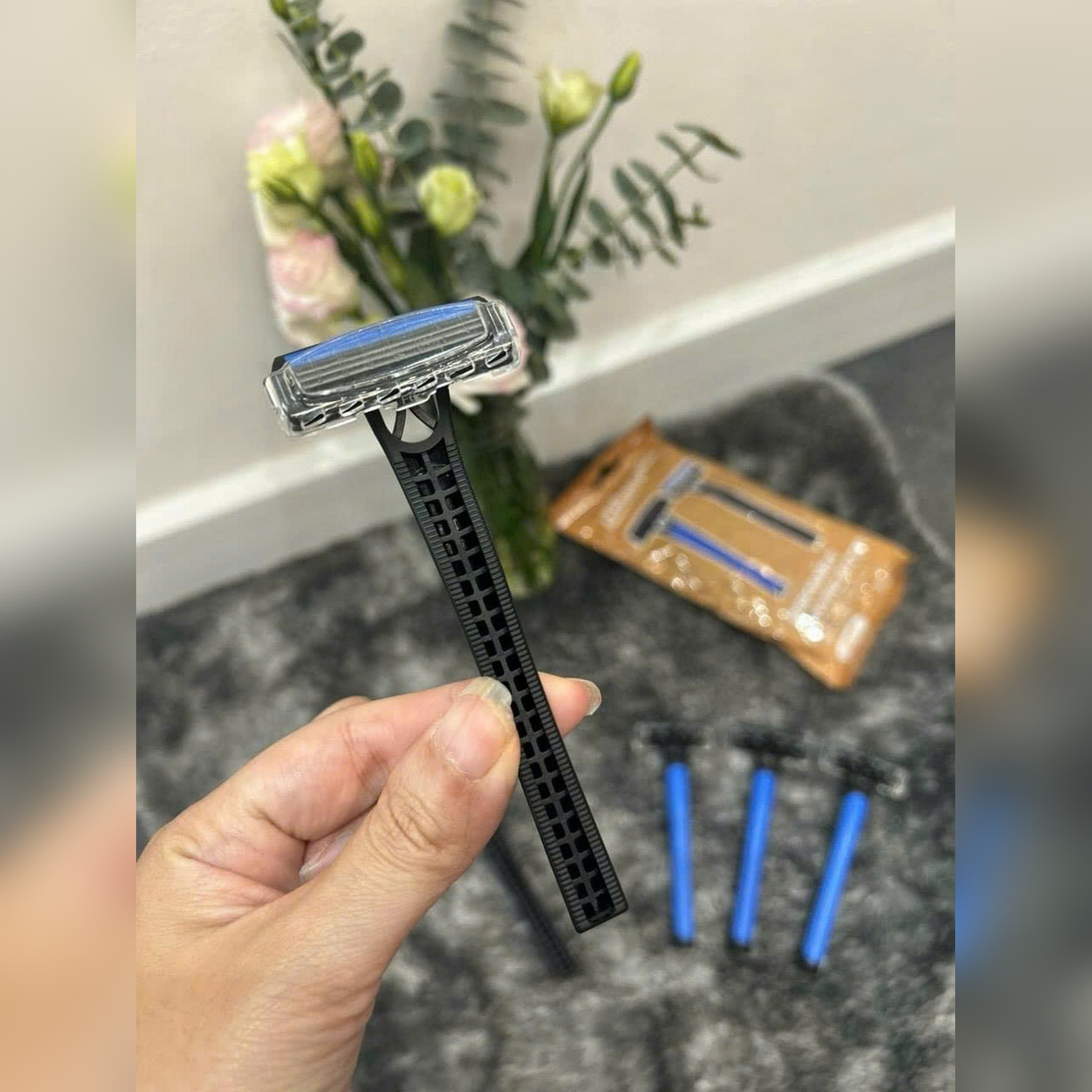 ZB987-Dao cạo râu, chất liệu: hợp kim kẽm+ABS+thép không gỉ, không hoạt động bằng điện, hiệu ZUHAUSE