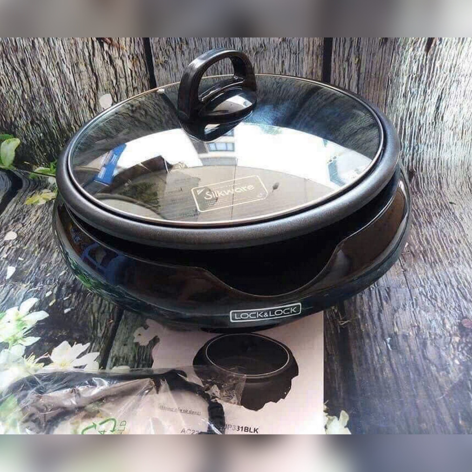 EJP331BLK - Nồi điện đa năng L&L DSA-8280A, 28cm, 5L, AC220-240V, 50/60HZ, 1350-1650W - Màu đen