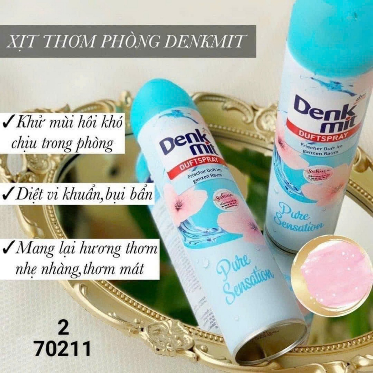 Thơm phòng denkmit 2093 (xanh)