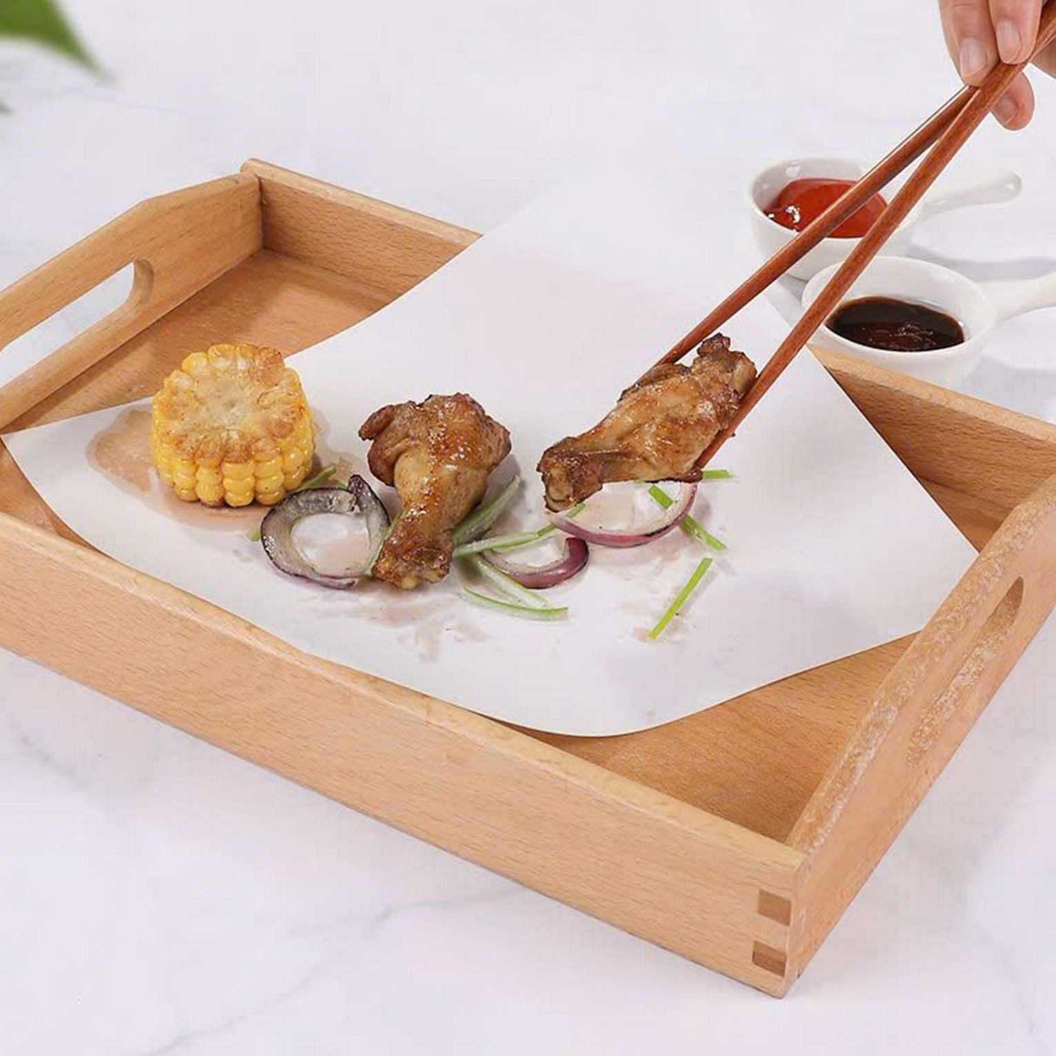 Set 50 giấy thấm dầu mỡ đồ chiên rán (n)