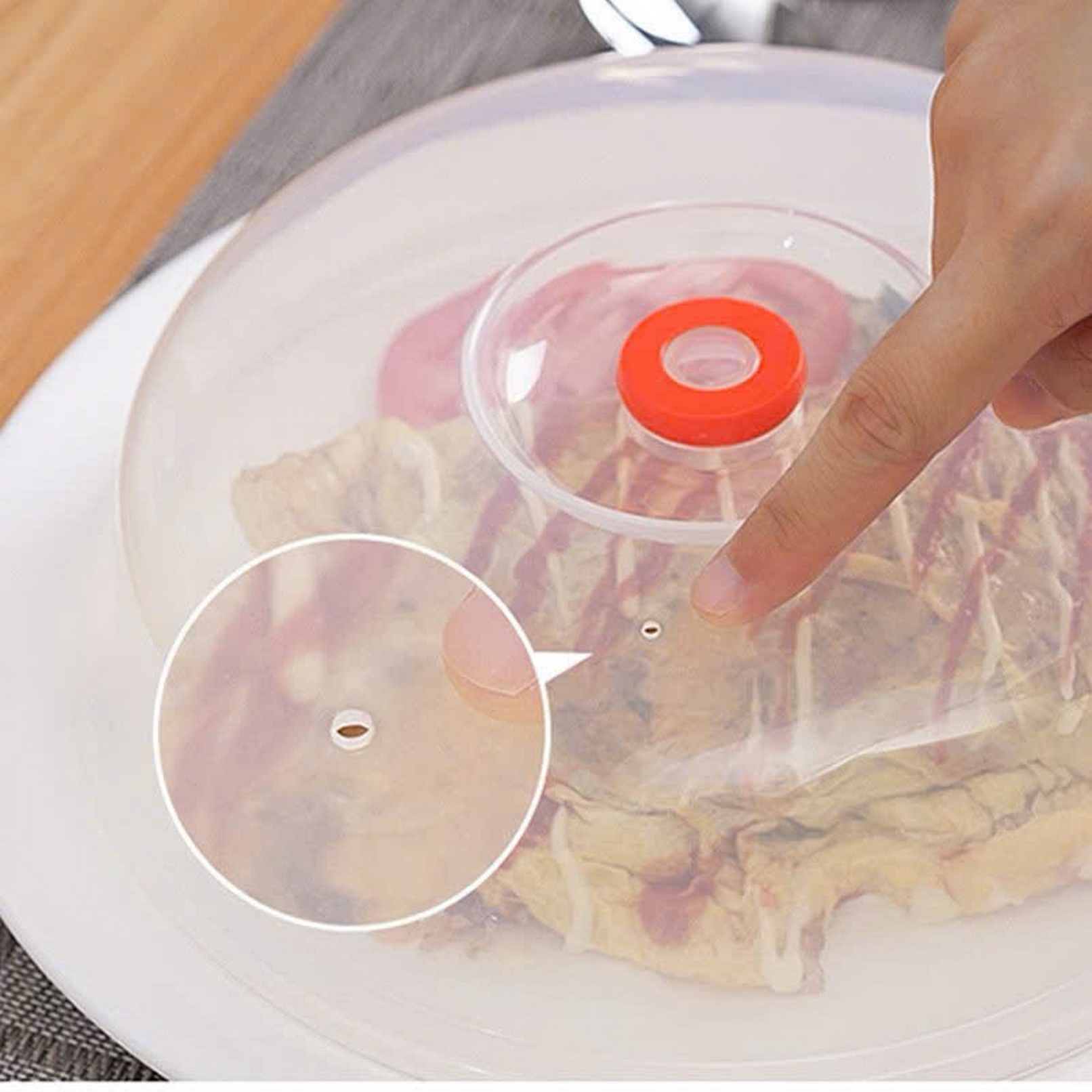 Nắp đậy đồ ăn trong lò vi sóng (dáng cao)