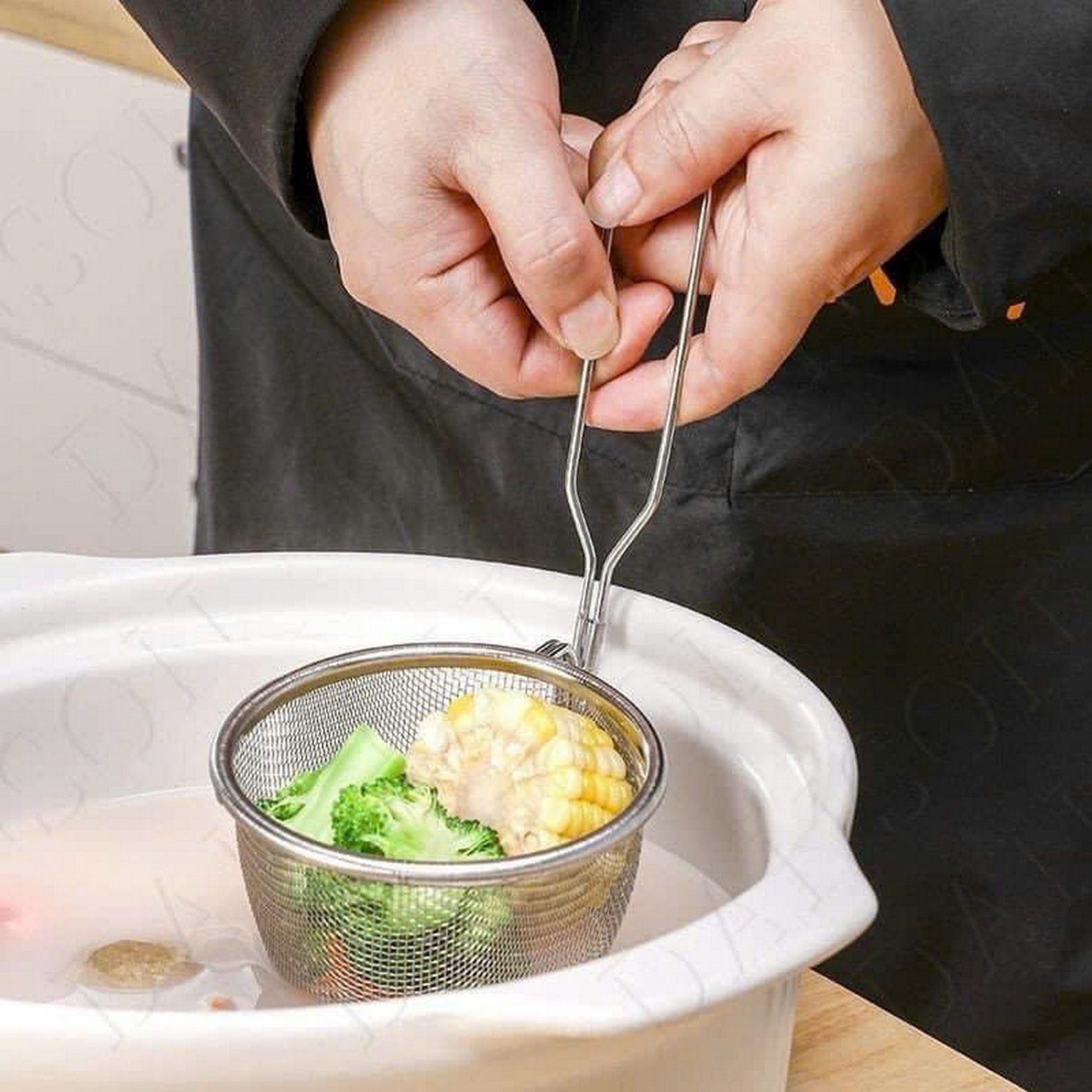 Muôi trụng mỳ, ăn lẩu dáng sâu Echo 10cm