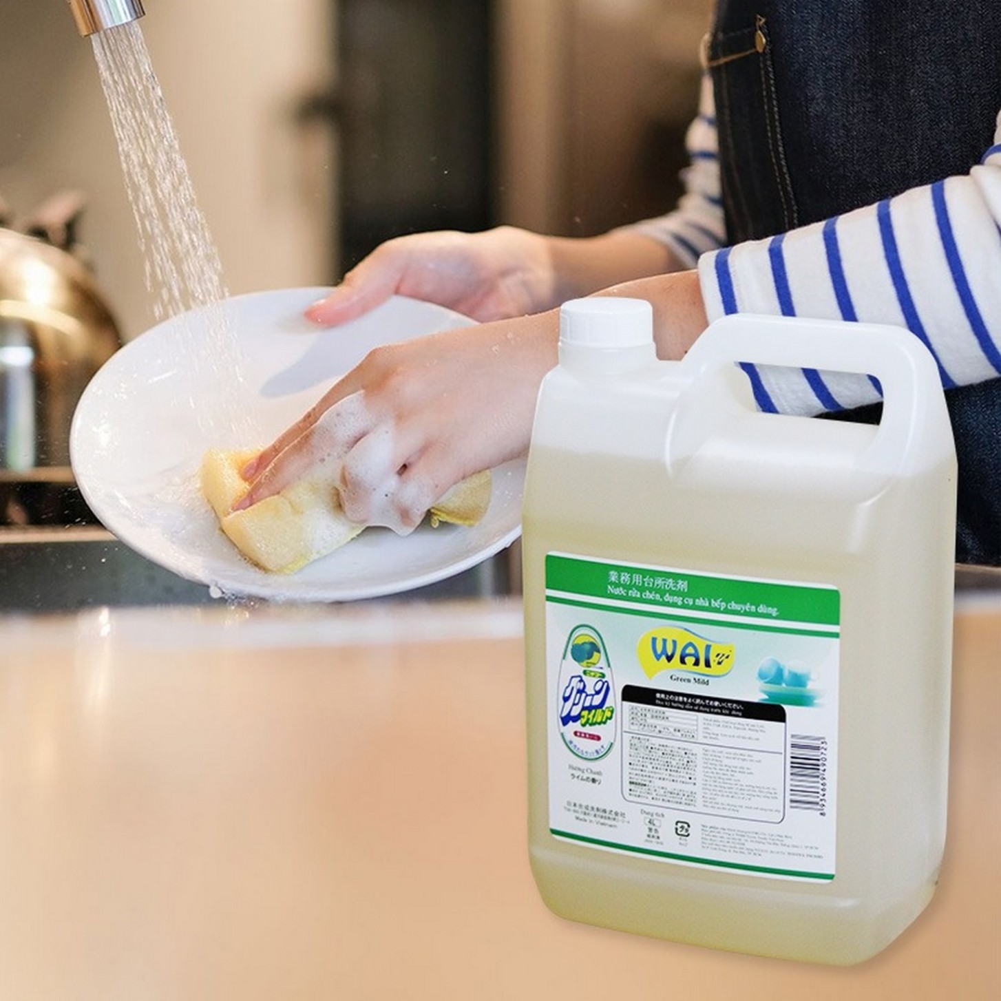 Nước rửa chén bát WAI nhật 4 lít