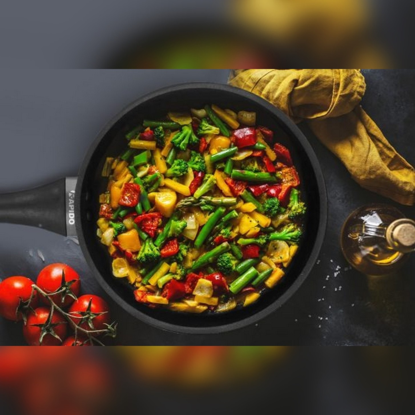 Chảo từ xanh Rapido Whitford RP22-RDB (Size 22cm)