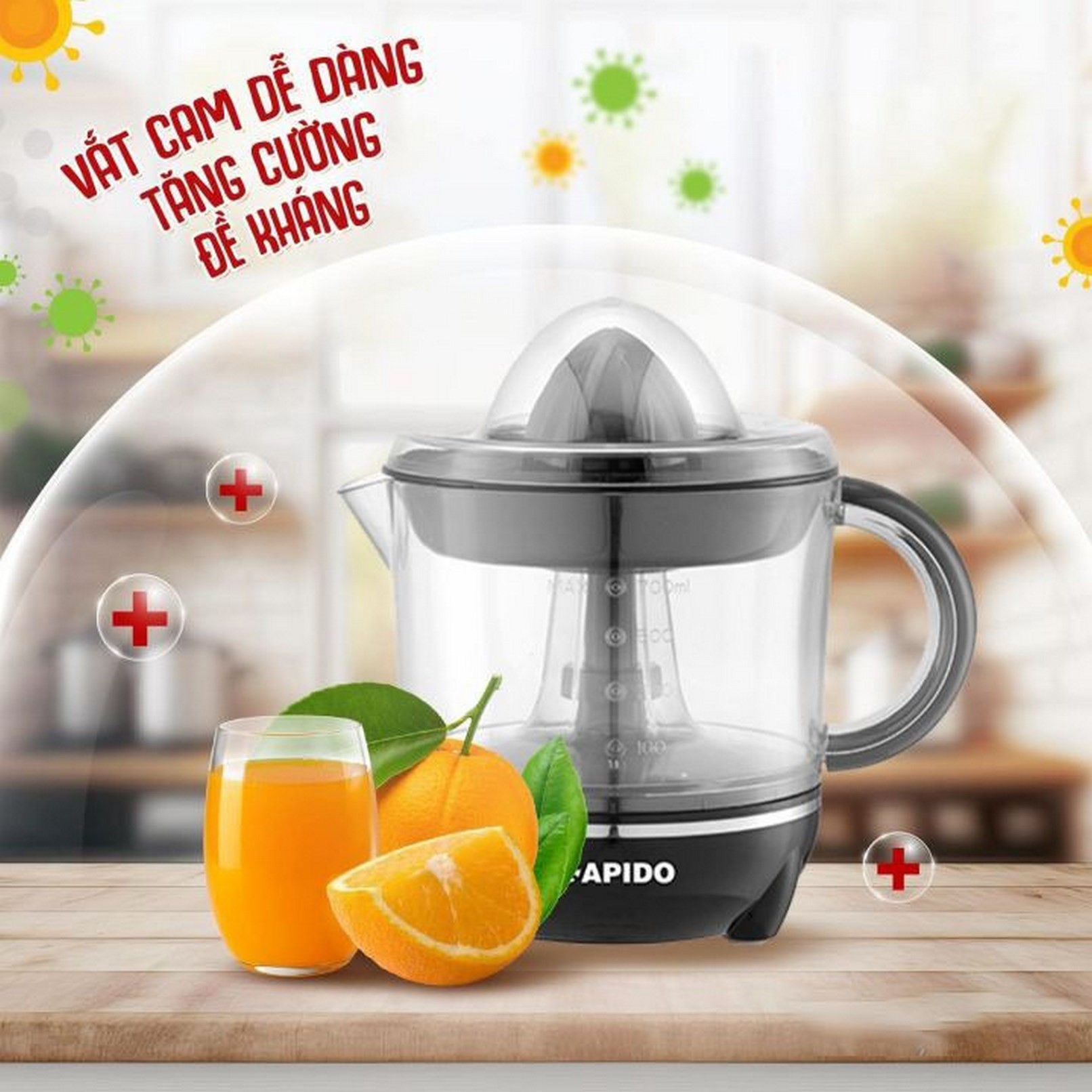 Máy vắt cam Rapido ROJ-40