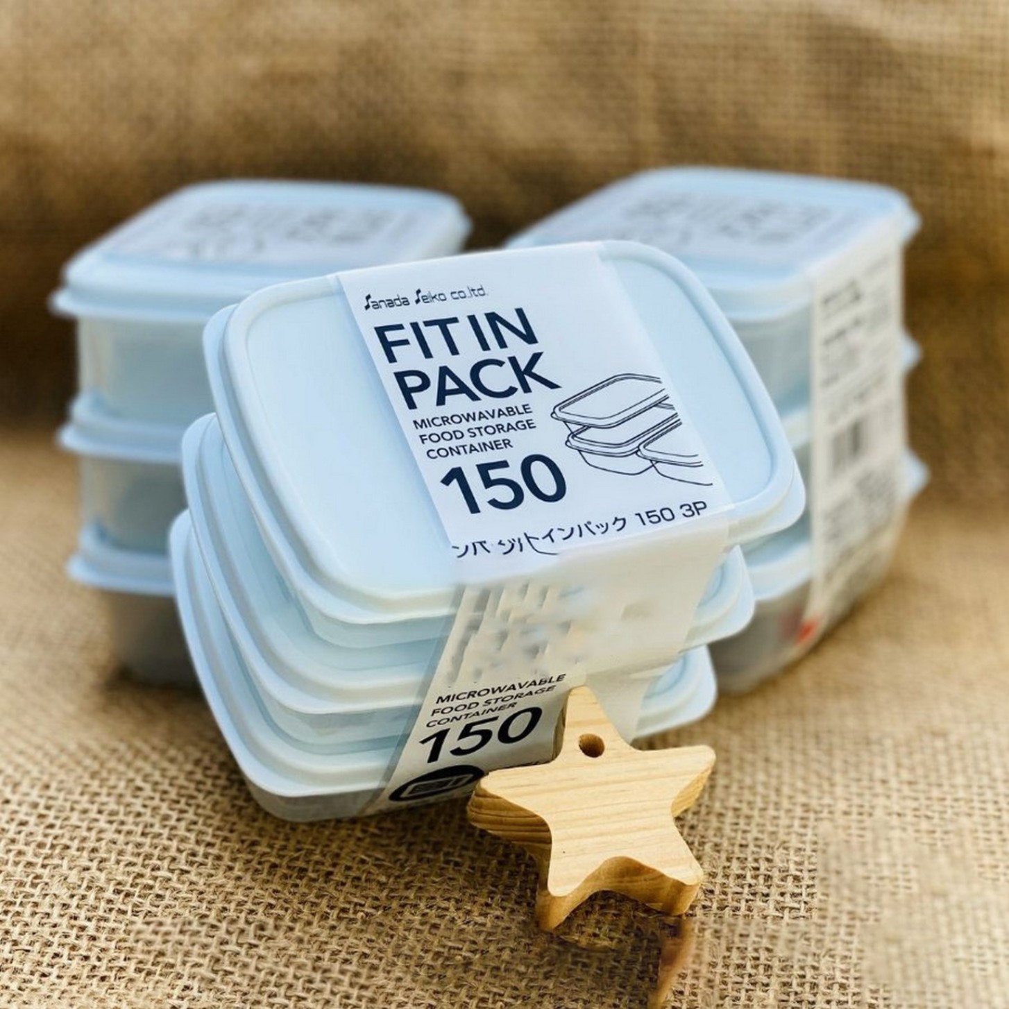 set 3 hộp nhựa nắp dẻo 150ml xanh mint