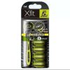 Set dao cạo 5 lưỡi kép Xfit KAI (1 thân, 4 lưỡi thay thế) - hộp dài