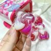 Viên giăt xả quần áo P&G Gel ball 4D hôp 12 viên (Màu hồng - xanh)
