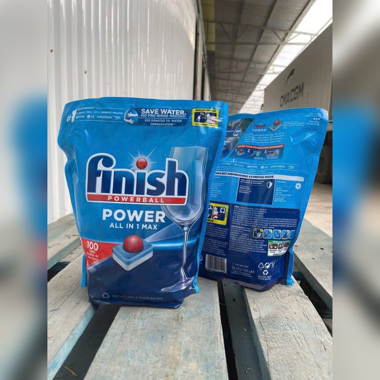 Viên rửa chén Finish All in 1 max 100 viên