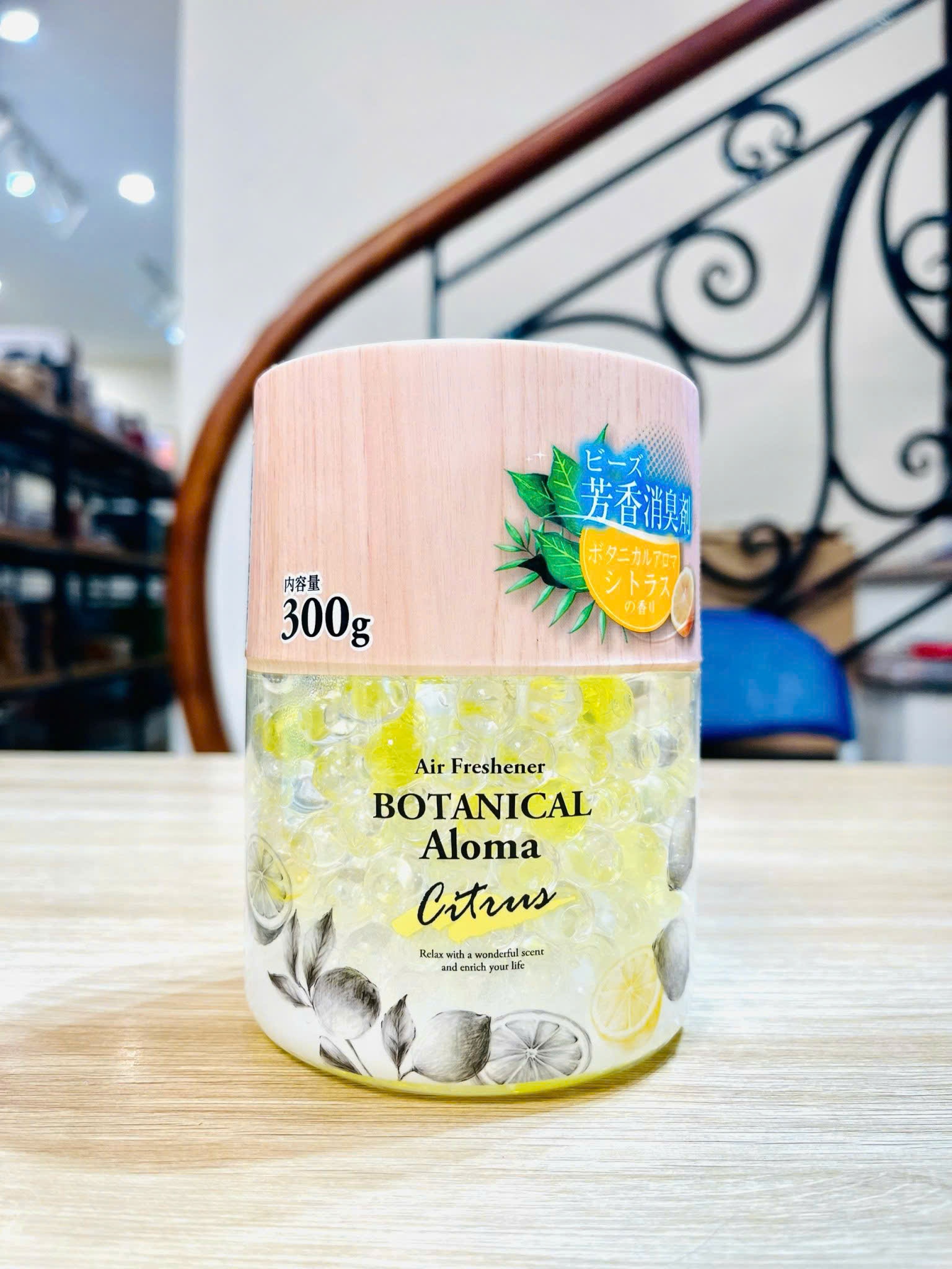 Hộp khử mùi, thơm phòng hương chanh 300g