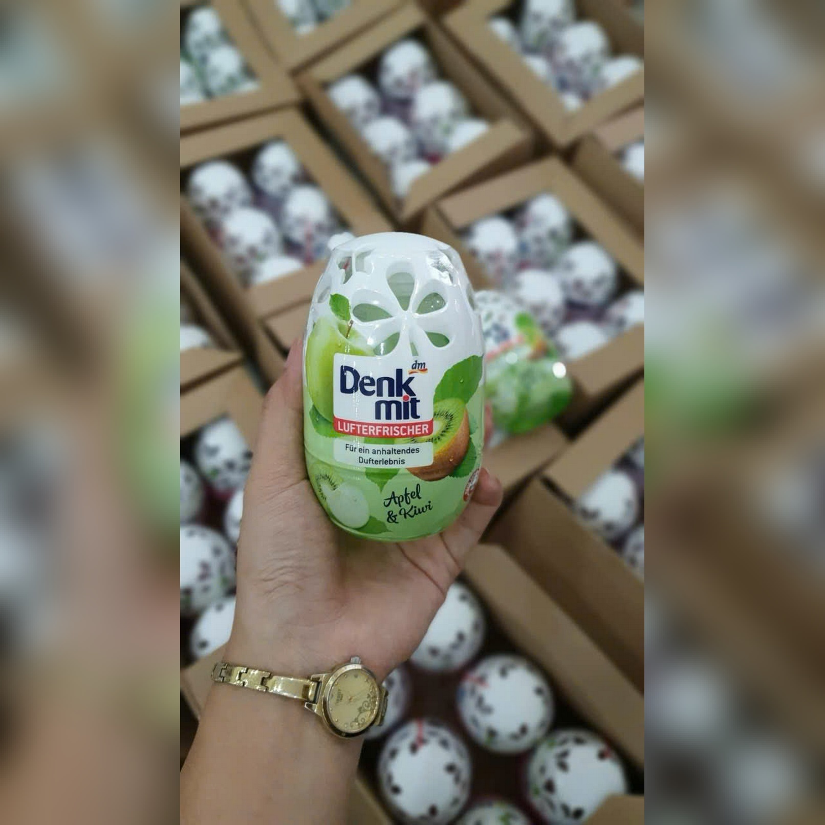 Sáp thơm phòng denkmit hương táo và kiwi 150ml