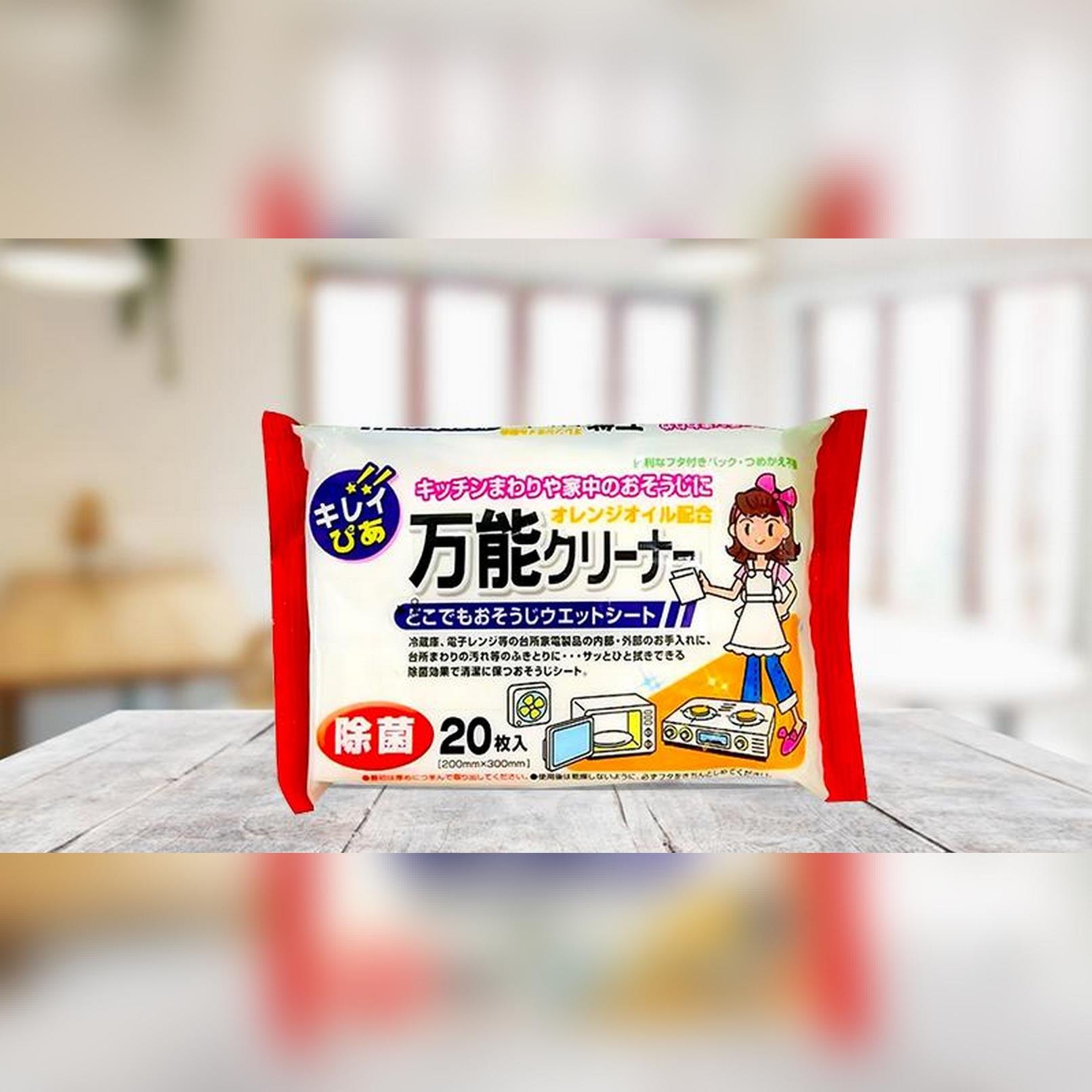 Set 20 giấy ướt vệ sinh bếp, lò vi sóng