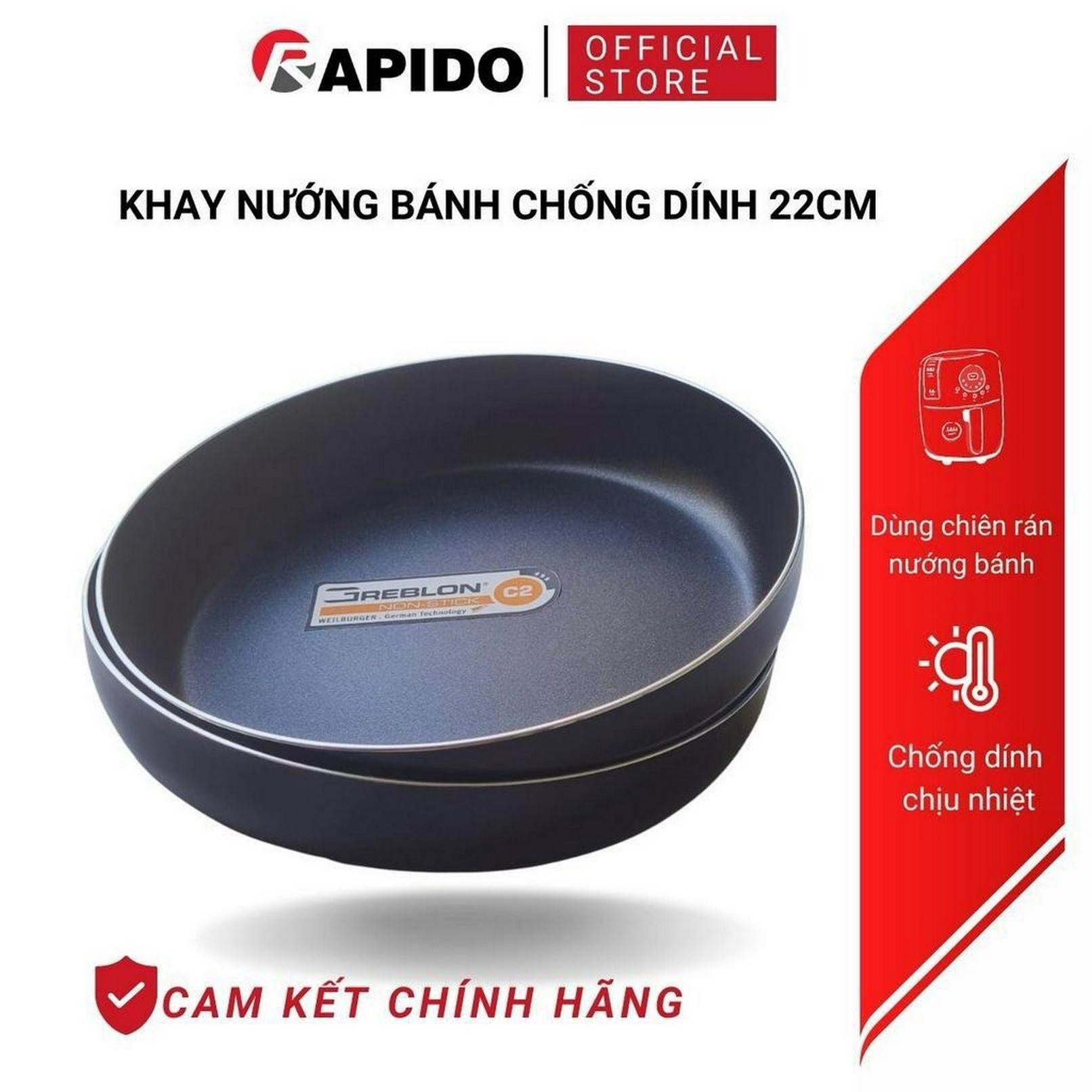 Khay nướng bánh Rapido 22cm