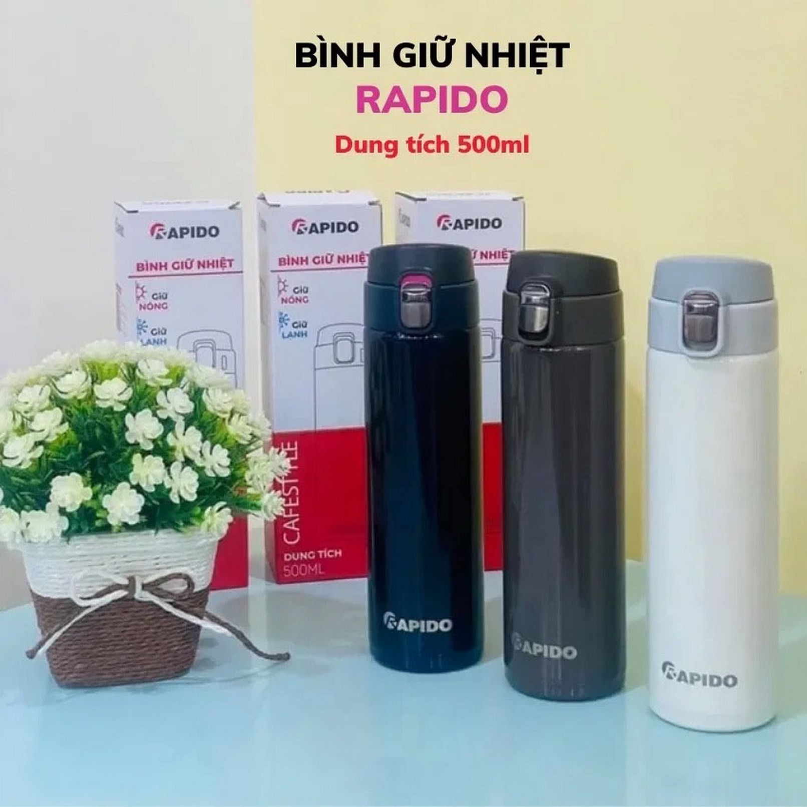 Bình giữ nhiệt Rapido dung tích 500ml