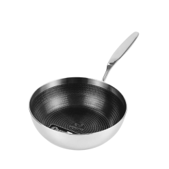 Chảo Inox Chống Dính Hoa Văn Nổi Tri-Ply Kaiyo Sâu Lòng 26cm