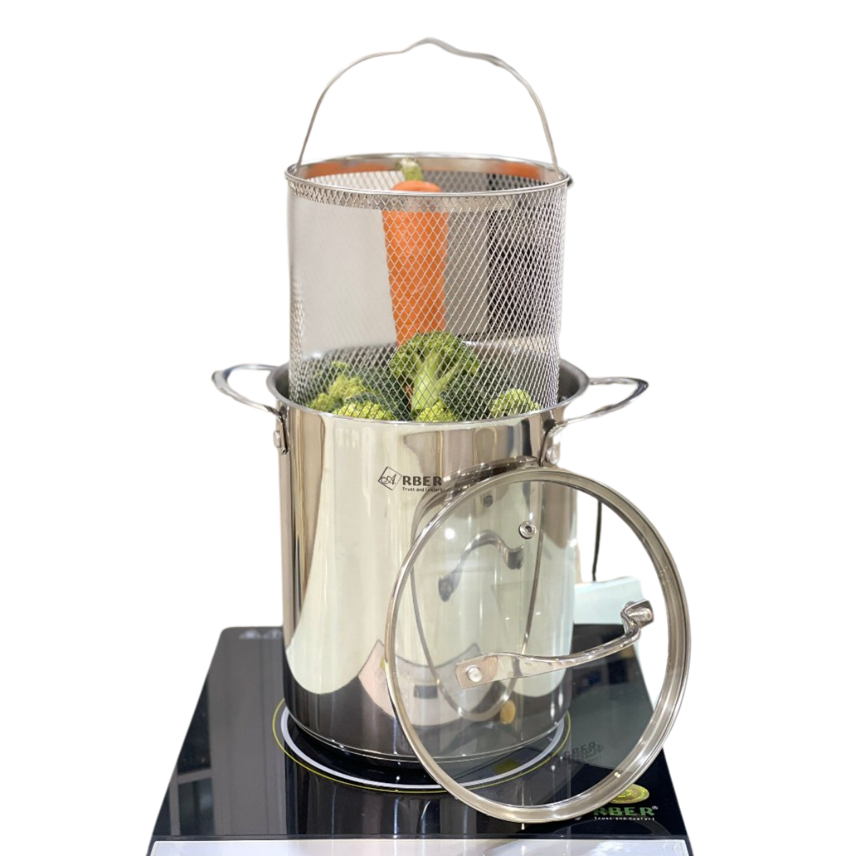 Nồi Arber có vợt lưới inox AN-03VH