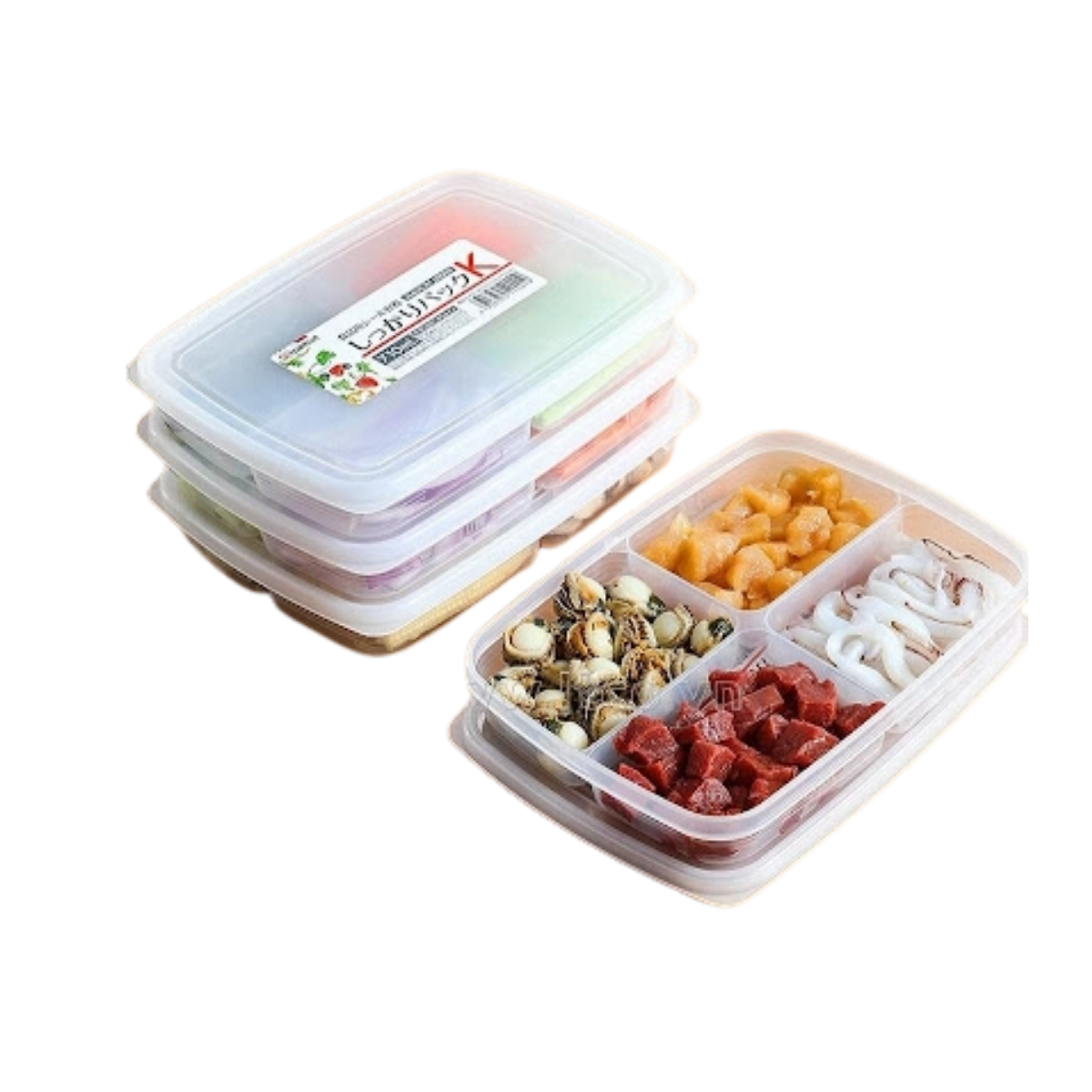 Hộp chia ngăn Nakaya 710ml nắp dẻo