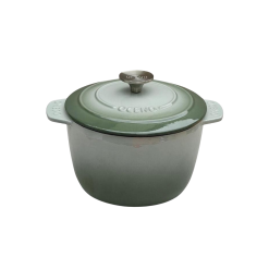 Nồi gang thành cao Oceno 20cm màu xanh