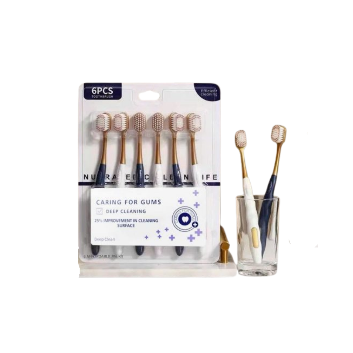 Set 6 bàn chải đánh răng Caring For Gums