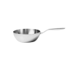 Chảo đúc inox 3 lớp đáy liền sâu lòng Tri-Ply Kaiyo size 26cm