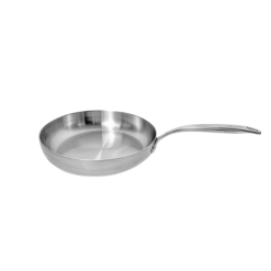 Chảo đúc inox 3 lớp đáy liền Tri-ply Kaiyo, đáy cạn size 26cm