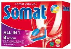 Viên rủa bát dùng cho máy rửa bát SOMAT 56 viên
